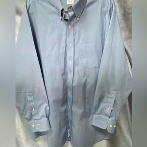 Brooks Brothers 346 17 1/2 4-5. Non-Iron. Blue